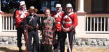 Re-enactors in Royal Marine livery.